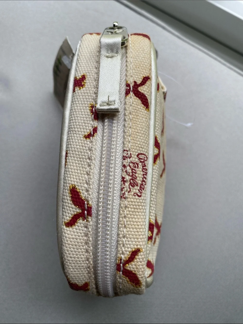 🪅10 for $30🪅 American Eagle Outfitters Vintage Clip-on canvas zip pouch bag tag